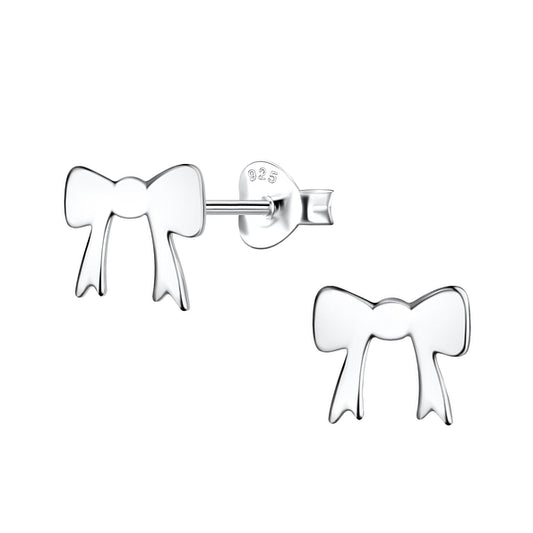 NEW The Northern Angels Sterling Silver Bow Ear Studs